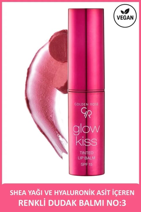 Golden Rose بالم لب رنگی Glow Kiss شماره 03