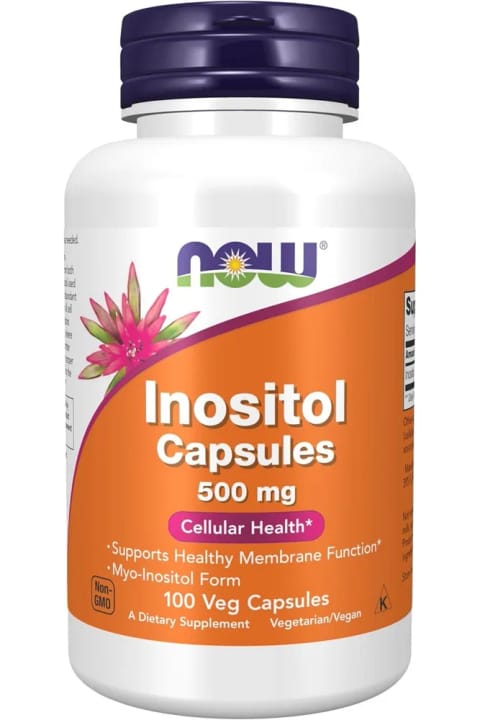 Now Foods, Inositol، 500 میلی‌گرم، 100 کپسول گیاهی، ساخت آمریکا
