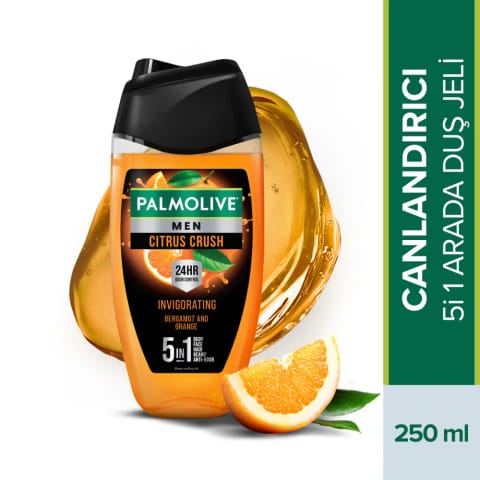 Palmolive Men 5in1 بدن، صورت، مو، ریش و بو با عطر برگاموت و پرتقال