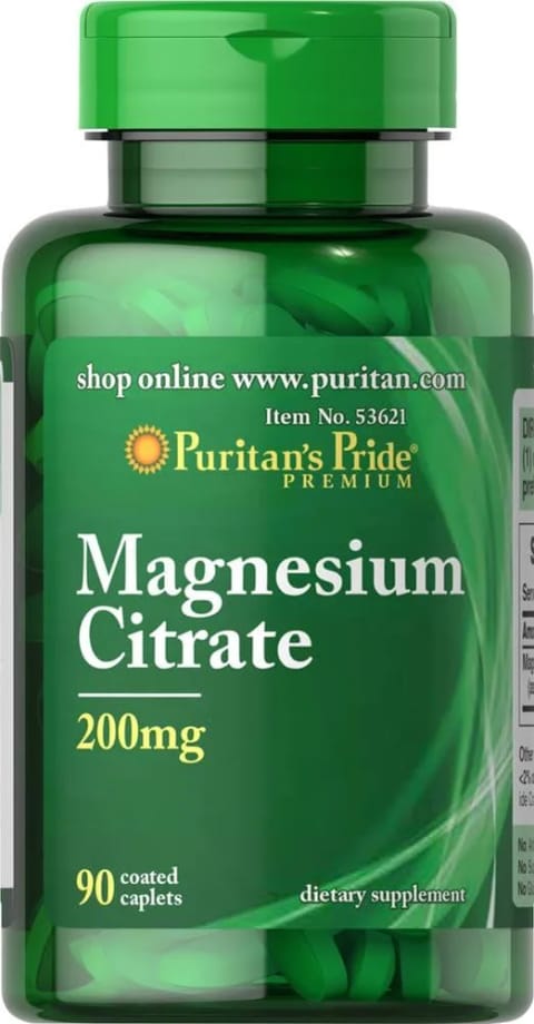 Puritan's Pride Magnesium Citrate 200mg 90 Tablet