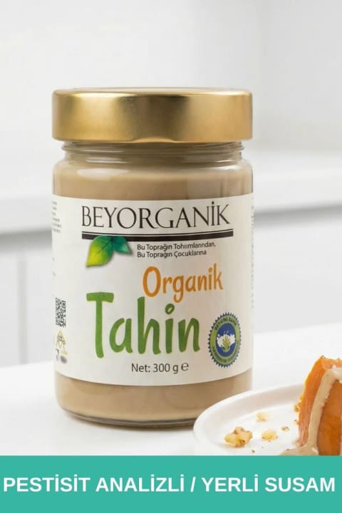 BEYORGANİK Organic Tahini 300g (آزمایش شده برای سالمونلا و آفت‌کش‌ها)