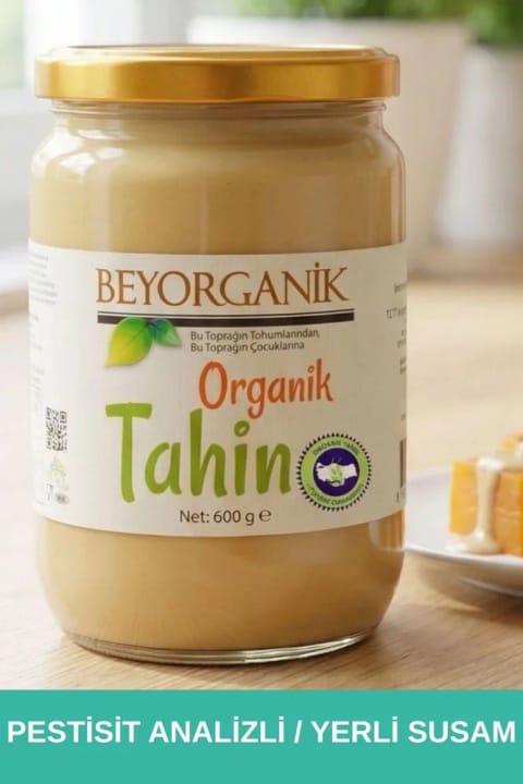 BEYORGANİK ارگانیک ارده 600 گرم (دارای آنالیز سالمونلا و آفتکش)