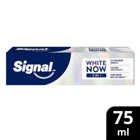 Signal White Now 3 in 1 Original خمیردندان سفیدکننده فوری 75 میلی‌لیتر