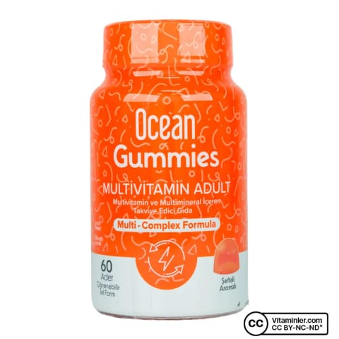 Ocean Gummies Multivitamin Adult 60 عدد آدامسی (ویژه بزرگسالان)