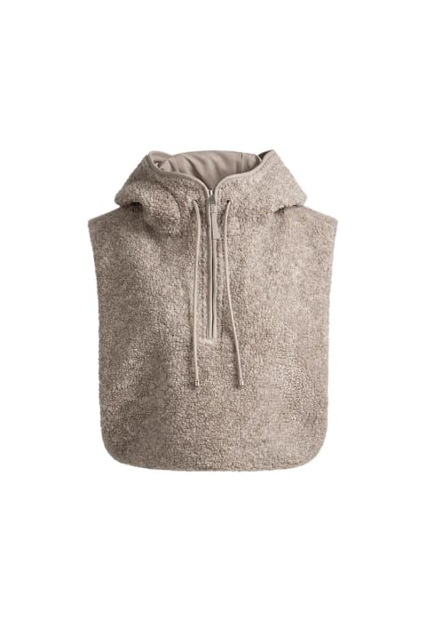 جلیقه هودی خز مصنوعی (Faux-shearling)