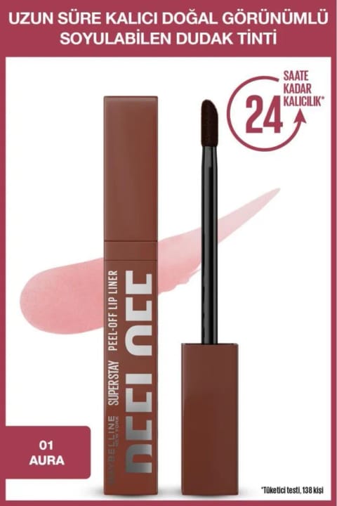 Maybelline New York Super Stay Peel Off رژ تینت پوستکن — 01 Aura