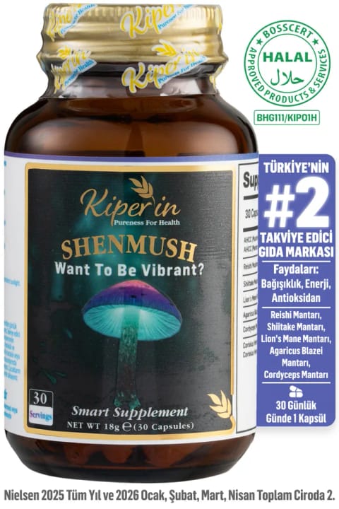 کیپرین شنموش | کمپلکس قارچ | AHCC، Reishi، Shiitake، Lion's Mane، Agaricus | 30 کپسول