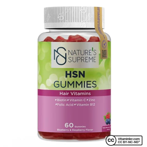 Nature's Supreme HSN Gummies 60 عددی شکل جویدنی
