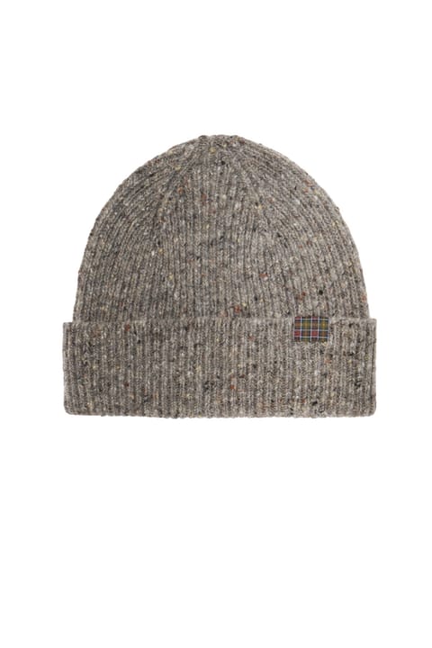کلاه بافتنی bere Barbour Scottish Donegal Tweed ST51 Grey/Stone