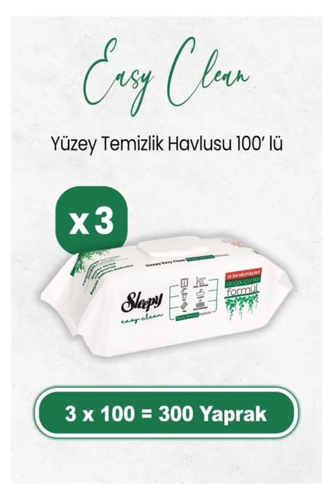 دستمال تمیزکننده سطح Easy Clean Sleepy 300 عددی