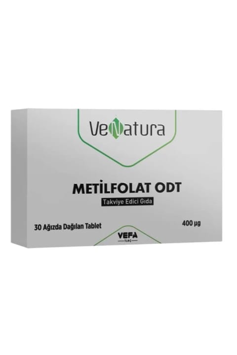 VeNatura متیلفولات ODT 400mcg 30 قرص (قرص جوشان در دهان)