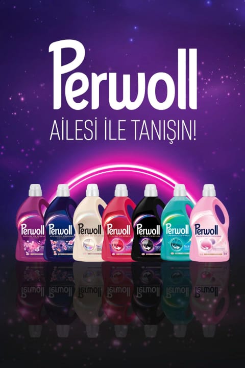 Perwoll مایع لباسشویی ترمیمکننده رنگهای تیره ۳×۱.۴۸۵ میلیلیتر – محافظت از رنگ برای ۸۱ بار شستشو