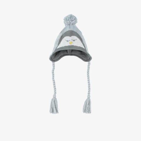 کلاه بافت New Era Trapper کودک خاکستری