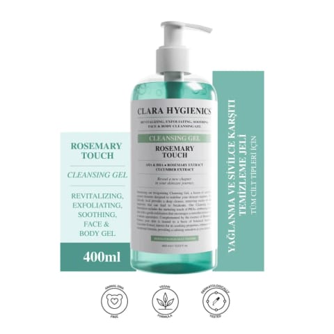 Clara Hygienics Rosemary Touch ژل پاککننده ۴۰۰ میلیلیتر