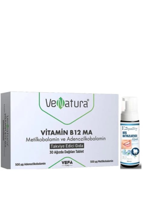 وناتورا ویتامین B12 MA 30 قرص - فوم سفیدکننده دندان