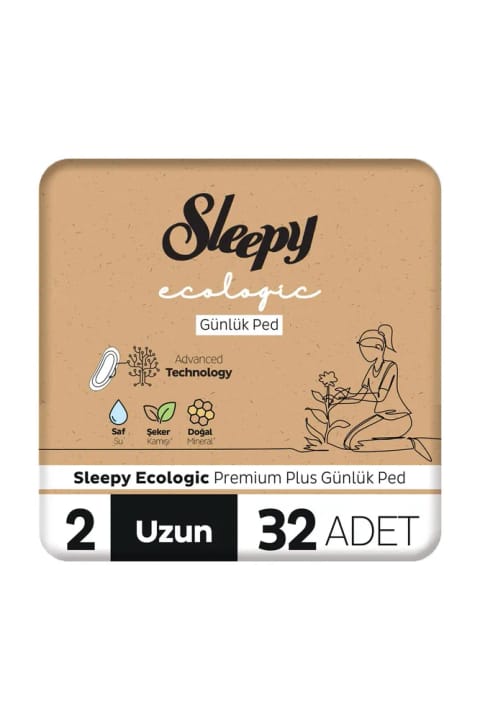 Sleepy Ecologic Premium Plus پد روزانهٔ بلند ۳۲ عددی