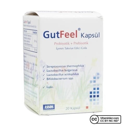 Assos Gut Feel پروبیوتیک پریبیوتیک ۲۰ کپسول