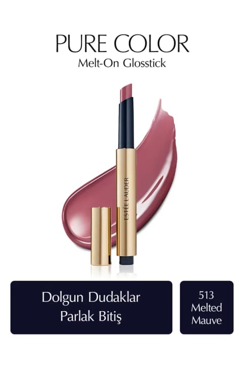 Estee Lauder Pure Color Melt-On Glosstick براقکننده حجمدهنده 513 Melted Mauve