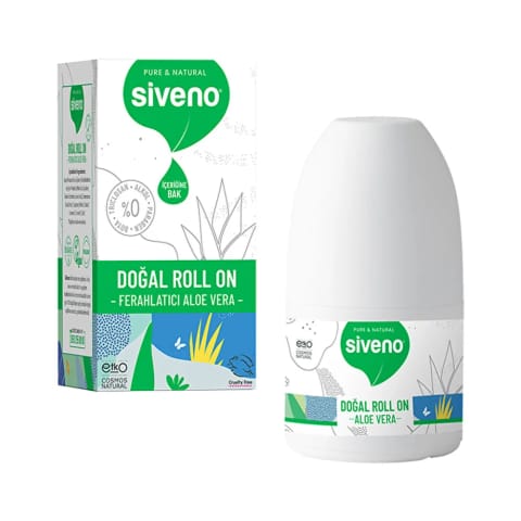Siveno دئودورانت رولی زنانه با آلوئه ورا ۱۰۰٪ طبیعی خنککننده ۵۰ میلیلیتر