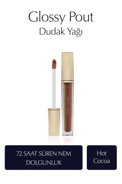 روغن لب Glossy Pout Estee Lauder - رنگ: Hot Cocoa