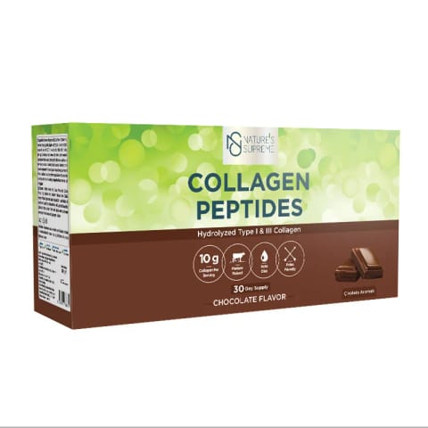 Nature's Supreme Collagen Peptides Powder 30 ساشه شکلاتی
