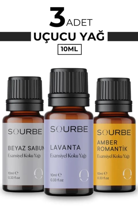 SOURBE اسانس معطر اسطوخودوس سفید و عنبر