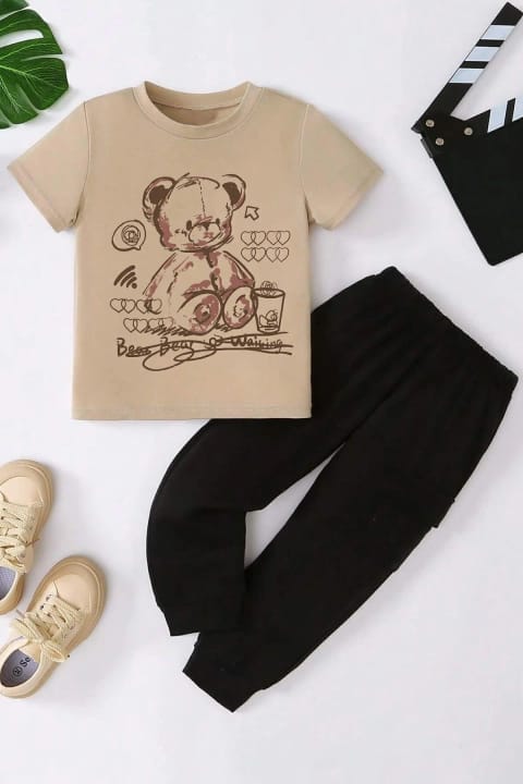 ست سویشرت و شلوار بچگانه uyguntarz مدل Bear
