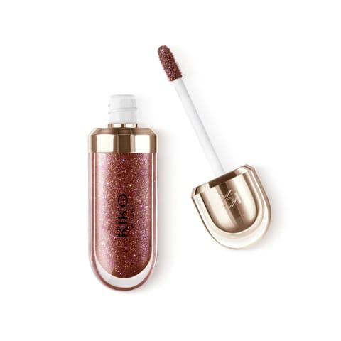برق لب KIKO - 3D Hydra Lip Gloss - نسخه محدود - 44 Disruptive Brown