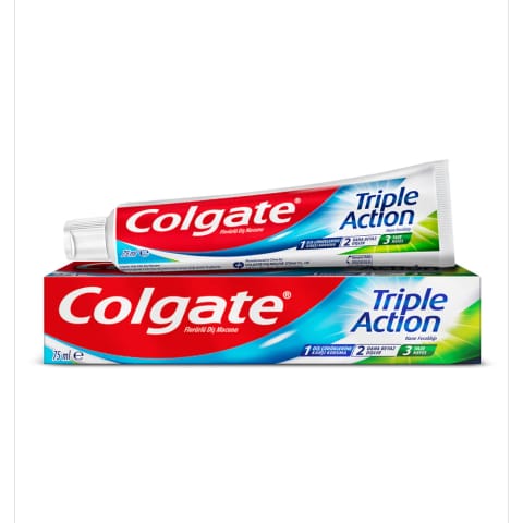 خمیردندان سه‌اثره Colgate 75 میلی‌لیتر سفیدکننده فلورایددار