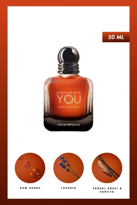 Emporio Armani Stronger With You Absolutely ادوپرفیوم مردانه 50 میلی‌لیتر