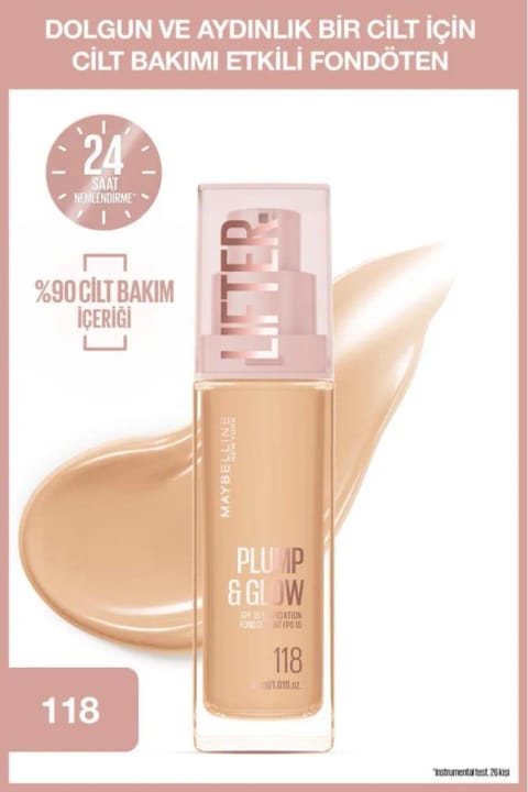 Maybelline New York Lifter کرم پودر روشنکننده حاوی Niacinamide و Hyaluronic Acid - 116