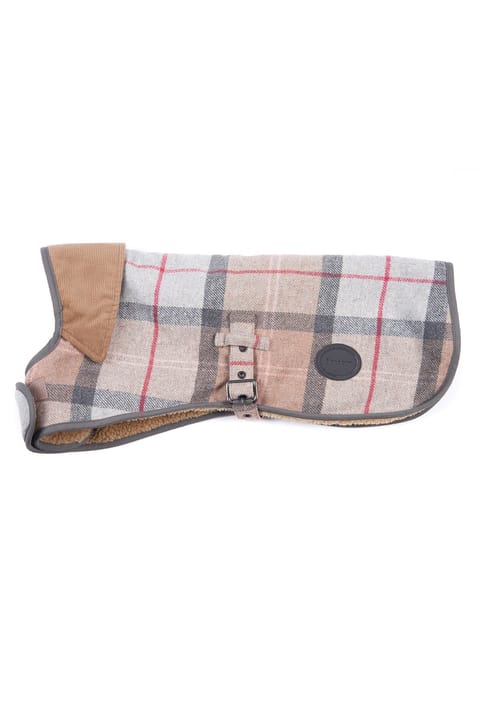 لباس سگ Barbour Wool Touch BE51 طرح Taupe-Pink Tartan