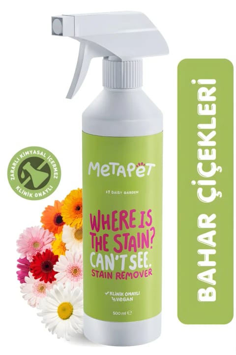پاککننده طبیعی ادرار و بول گربه با رایحه گل Metapet، حذف لکههای توالت...