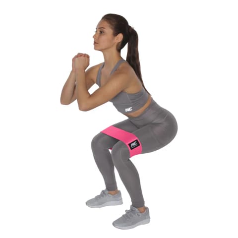 MuscleCloth لوپ بند مقاومتی (کش تمرین) سایز متوسط صورتی