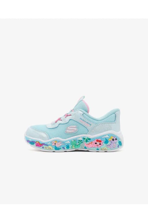 SKECHERS PLAY SCENE کفش اسپرت آبی دخترانه کوچک 303183N LBMT