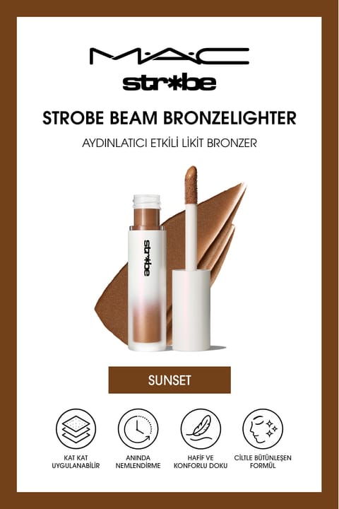 لیکوئید برانزر روشنکننده M.A.C Strobe Beam - Sunset