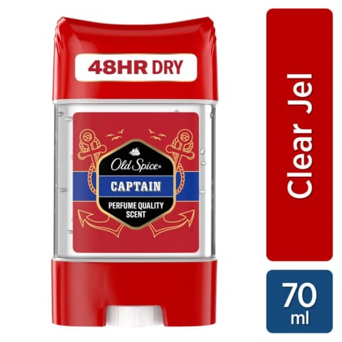 Old Spice Clear Gel Captain دئودورانت استیکی ژل مردانه ۷۰ میلیلیتر