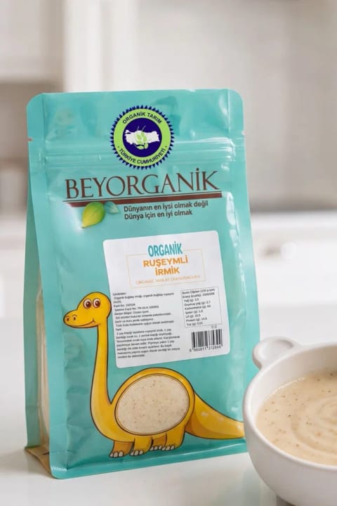 BEYORGANİK ارگانیک سمولینا با جوانه گندم ۳۵۰ گرم (دارای آنالیز سموم و آفلاتوکسین)