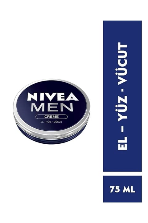 NIVEA Men Creme کرم مراقبت مردانه 75ml مرطوب‌کننده دست، صورت و بدن