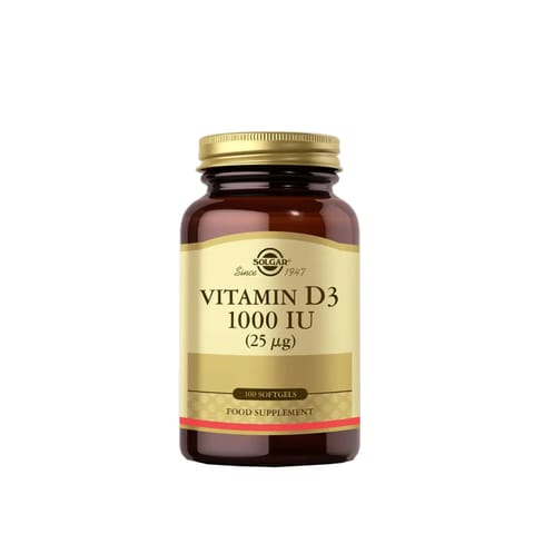 Solgar Vitamin D3 1000 IU 25 mcg 100 کپسول نرم