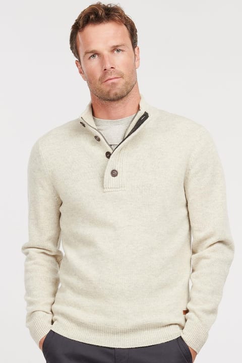 سویشرت نیمهزیپ Barbour Patch مدل BE14 Pearl