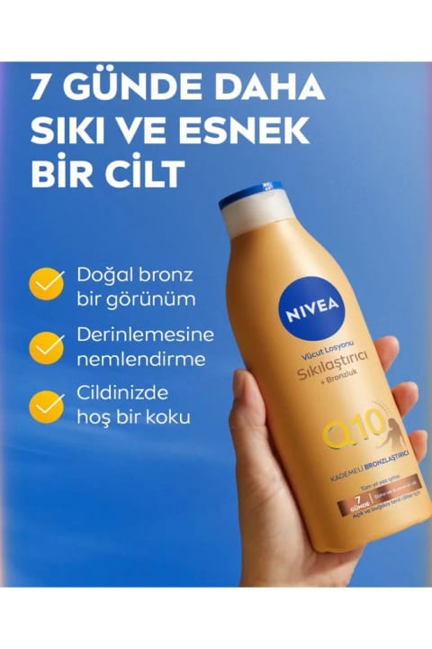 NIVEA Q10 سفت‌کننده و برنزه‌کننده لوسیون بدن ۲۰۰ میلی‌لیتر