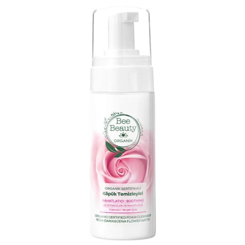 شوینده صورت فومی گل رز ارگانیک Bee Beauty 150 میل
