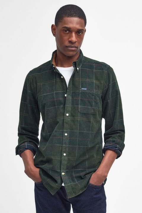 پیراهن کورد Barbour مدل Blair Tailored Tartan رنگ TN11 Classic Tartan