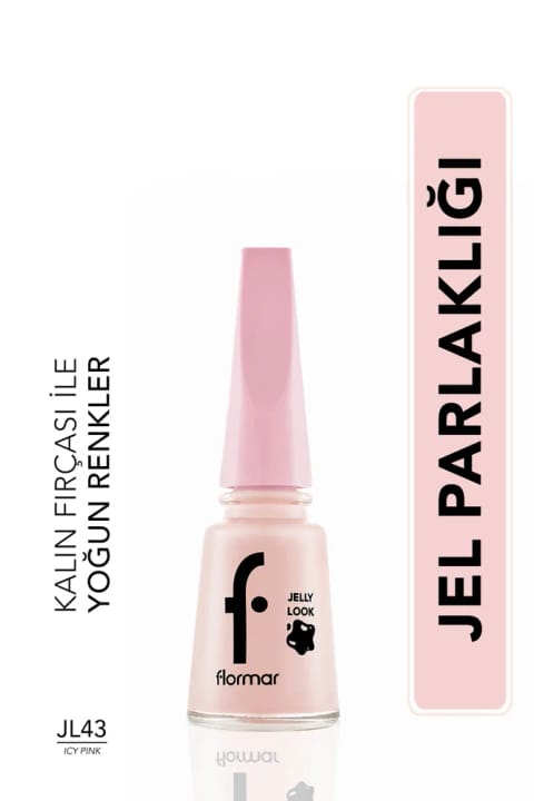 Flormar Jelly Look Icy Pink 43 لاک ناخن