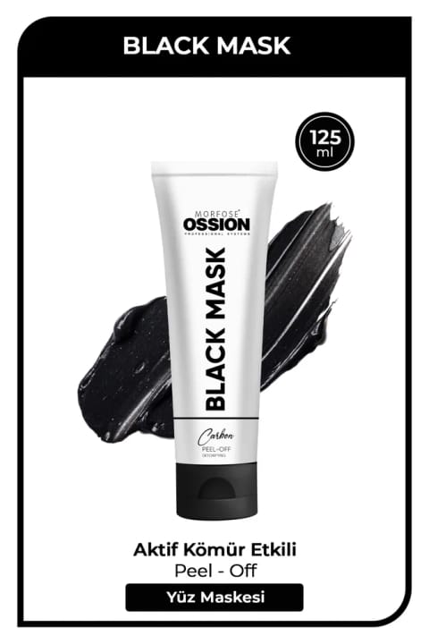 Ossion ماسک صورت پیلآف مشکی Premium Barber ۱۲۵ میلیلیتر
