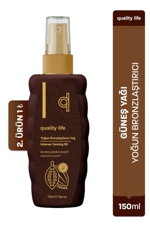 Quality Life Intensive Bronzing Sun Oil with Vitamin E Glow 150 ml Bottle