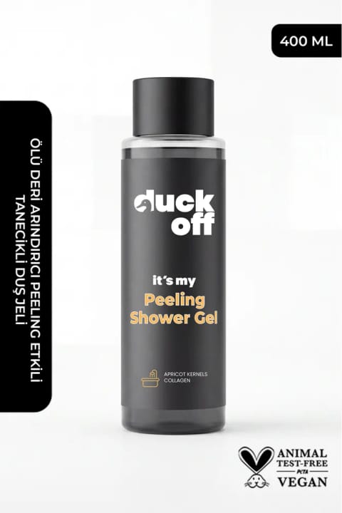 Duck Off ژل دوش لایه‌بردار با کلاژن و هسته زردآلو / It's M...