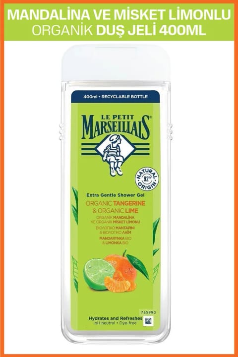 ژل دوش ماندارین و لیمو ترش Le Petit Marseillais 400 میلیلیتر
