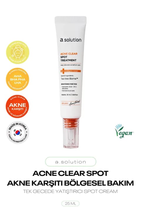 a solution و کرم مراقبت موضعی ضد جوش و ضد منافذ Acne Clear Spot Treatment